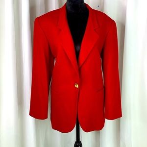 Vintage Red Blazer